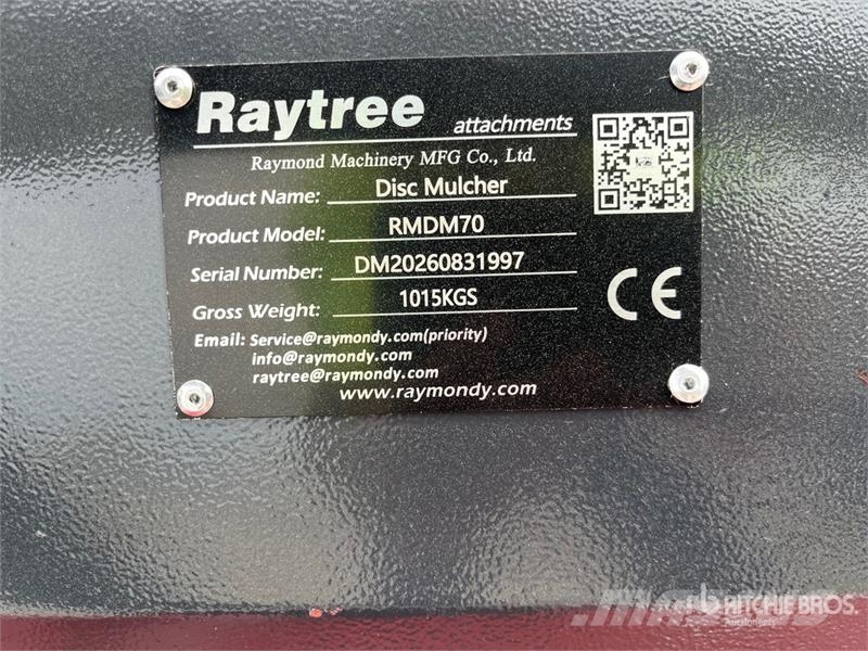  Raytree RMDM70 Disc Skid Steer Mulcher (Unused) Forestry mulchers