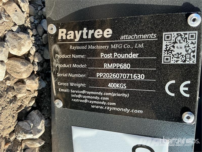 Raytree RMPP680 Skid Steer Post Driver (Unused) Zäune und Zubehör