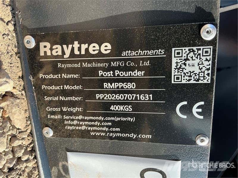 Raytree RMPP680 Skid Steer Post Driver (Unused) Zäune und Zubehör