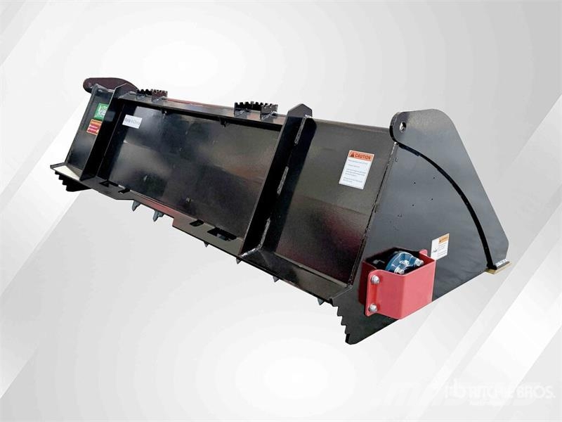 Raytree RMRB72 72 in Power Rake Skid Steer Bucket Baldes