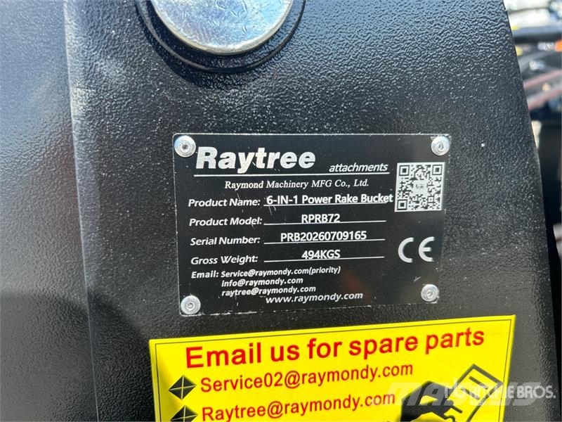 Raytree RPRB72 72 in 6 In 1 Power Rake Bucket (Unu Other components