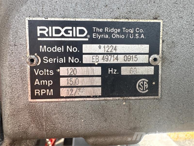 Ridgid 1224 Electric Pipe Threader Távvezeték eszközök