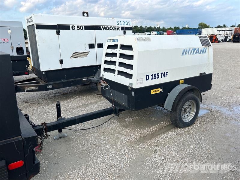 Rotair D185T4F Mobile Air Compressor مكابس