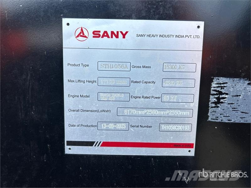 Sany STH1056A Telehandler Carretillas telescópicas