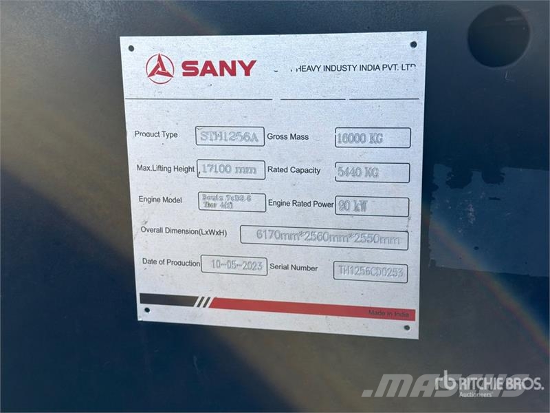 Sany STH1256A Telehandler Carretillas telescópicas