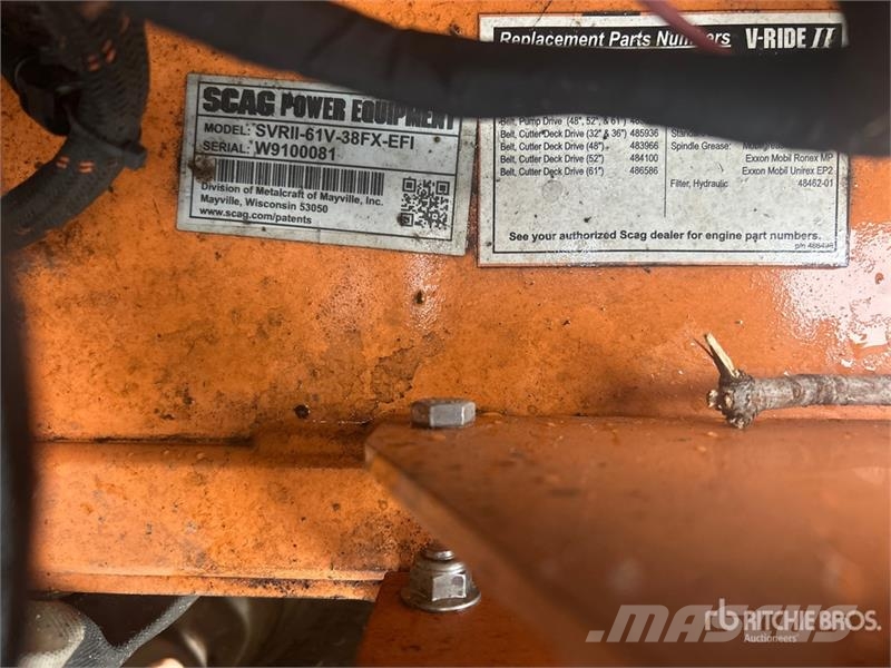 Scag V-Ride II FX Stand-On Lawn Mower Rijmaaiers