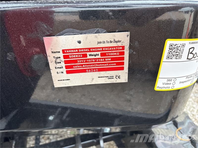  SDEE22-RED Yanmar Diesel Mini Excavator (Unused) Minigraafmachines < 7t