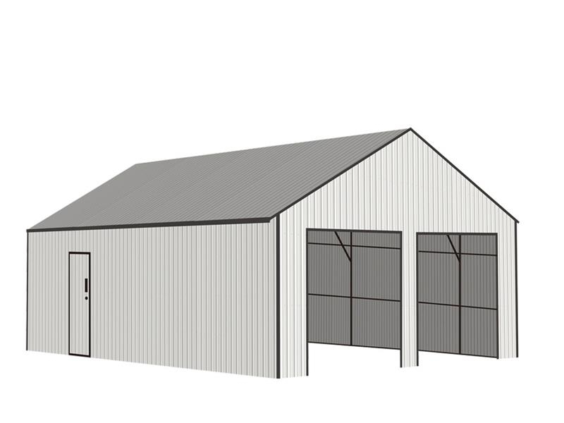 SDL2533DGMS 25 ft x 33 ft Double Garage Metal Shed Stålrammer