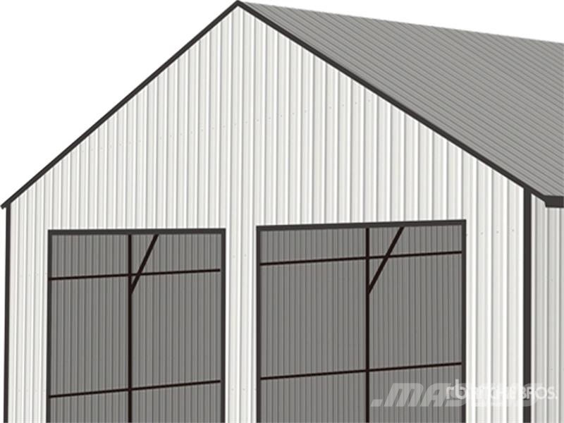 SDL2533DGMS 25 ft x 33 ft Double Garage Metal Shed Stålrammer