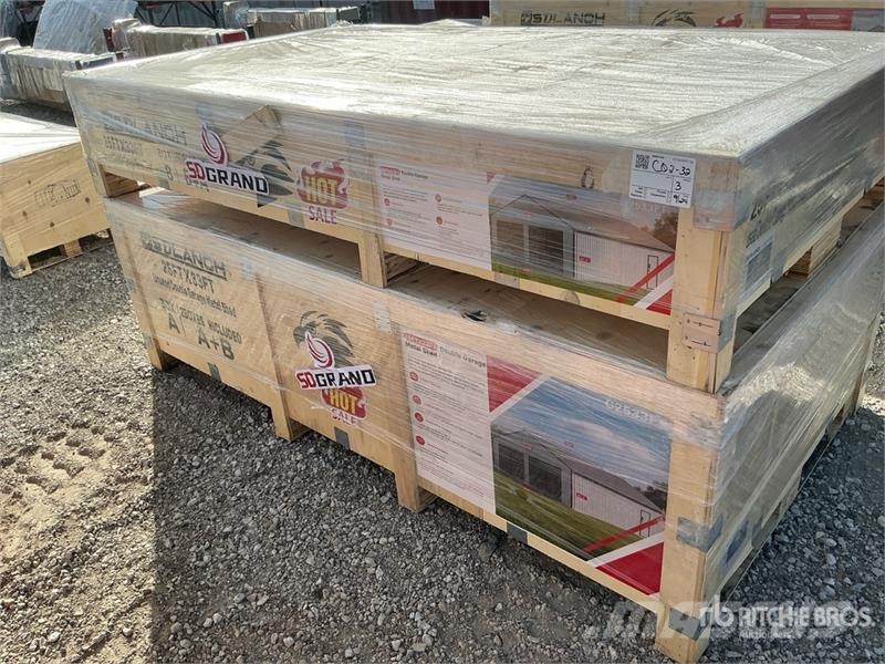 SDL2533DGMS Double Garage Metal Shed (Unused) Стальные каркасные здания