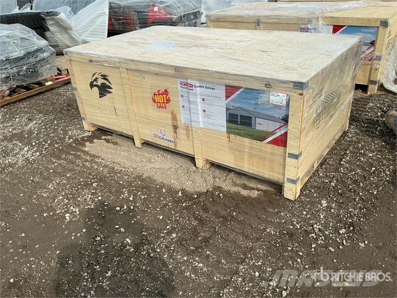 SDL2533DGMS Double Garage Metal Shed (Unused) Teräsrunkorakennukset