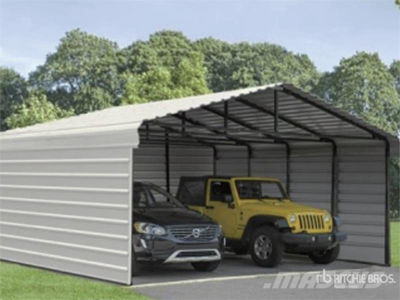  SDLC2030FT 20 ft x 30 ft Enclosed Carport (Unused) Jeklene gradbene konstrukcije