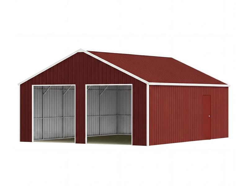  SDLC2545DGMS 25 ft x 45 ft Double Garage Metal She Jeklene gradbene konstrukcije