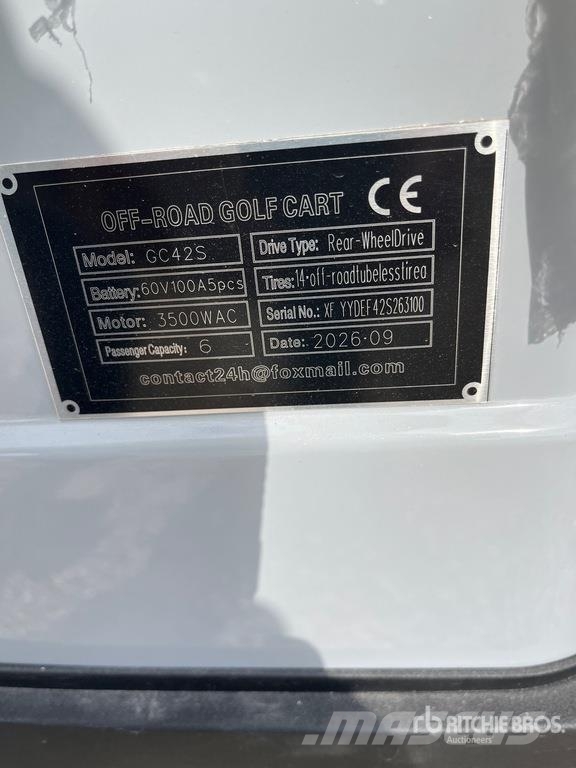  SDLOOL SL-GC42S Electric Off-Road Golf Cart (Unuse Golfwagen/Golfcart