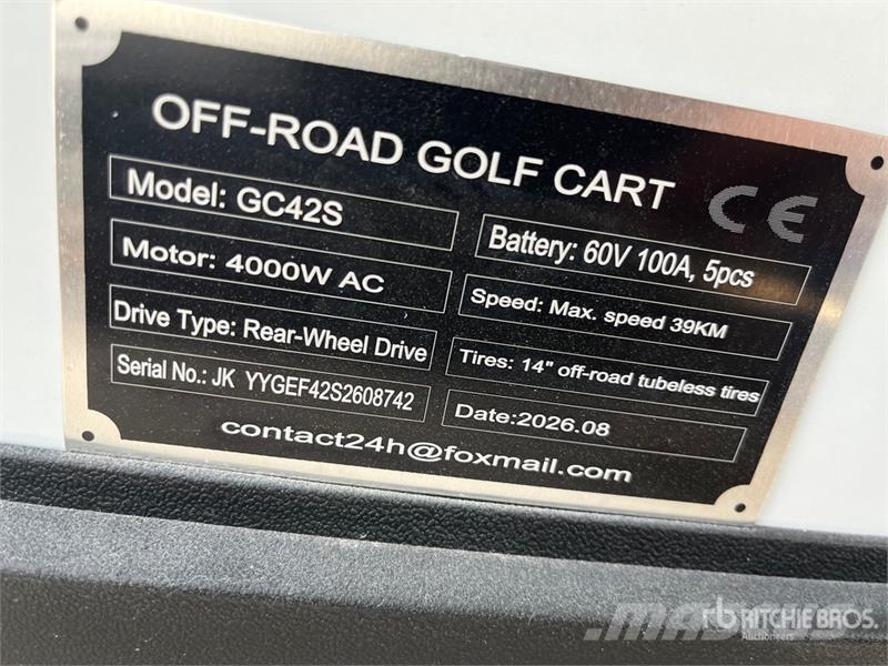 SDLOOL SL-GC42S Electric Off-Road Golf Cart (Unuse Golfwagen/Golfcart