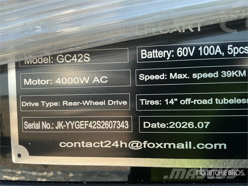 SDLOOL SL-GC42S Electric Off-Road Golf Cart (Unuse 高爾夫球車