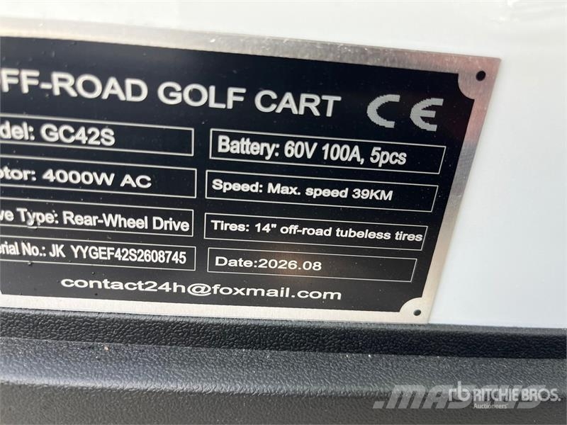 SDLOOL SL-GC42S Electric Off-Road Golf Cart (Unuse Golfwagen/Golfcart