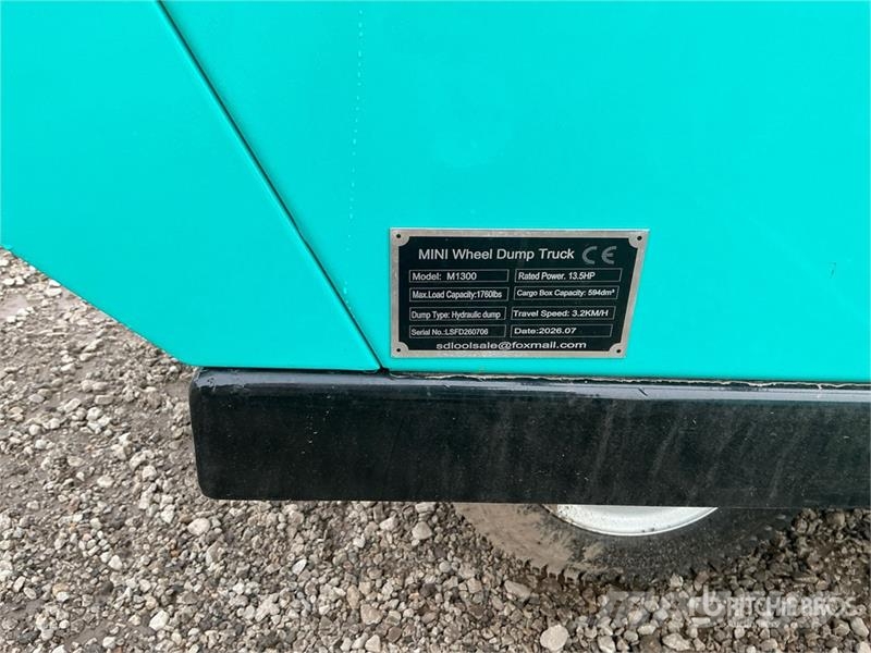 SDLOOL SL-M1300 Stand-On Mini Wheeled Dumper (Unus عربات نقل قلابة للمواقع