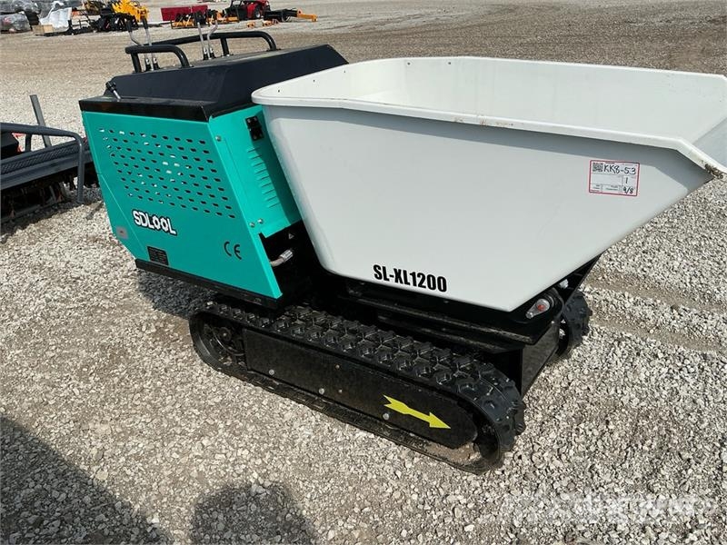 SDLOOL SL-XL1200 Stand-On Swivel Mini Crawler Dump عربات نقل قلابة للمواقع