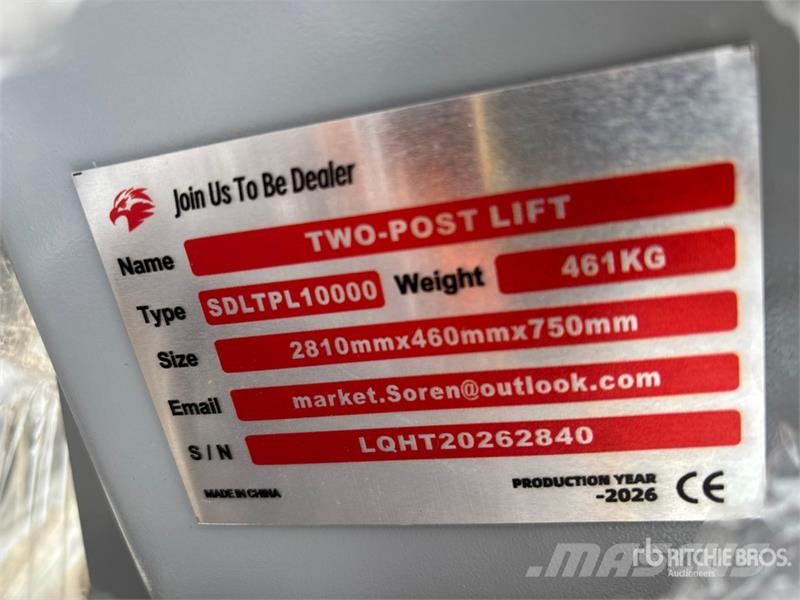 SDLTPL10000 2 Post Vehicle Lift Gradbeništvo - drugo
