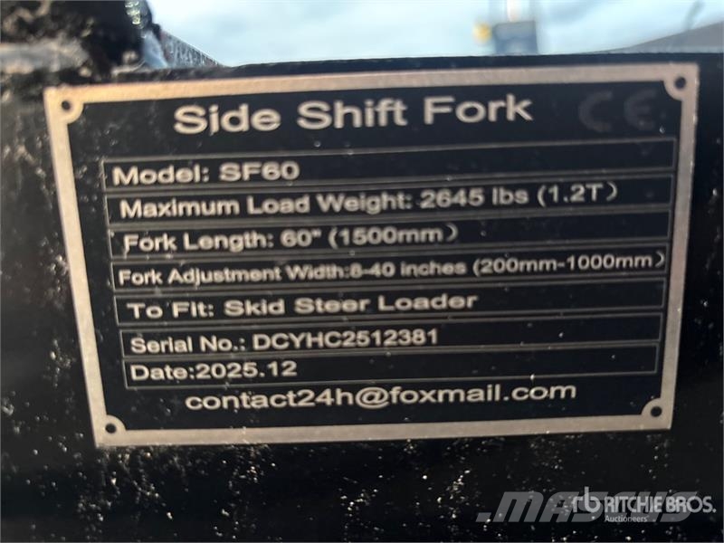 SF60 60 in Skid Steer Forks Паллетные вилы для фронтальных погрузчиков