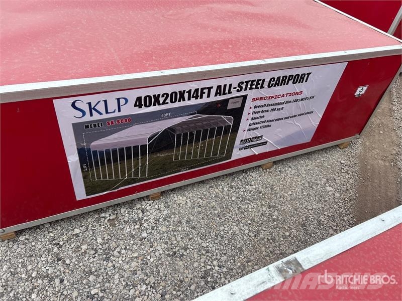 SKLP SK-SC40 20 ft x 40 ft Carport (Unused) Tērauda karkasa ēkas
