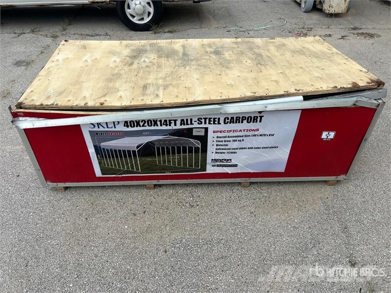  SKLP SK-SC40 20 ft x 40 ft Carport Teräsrunkorakennukset