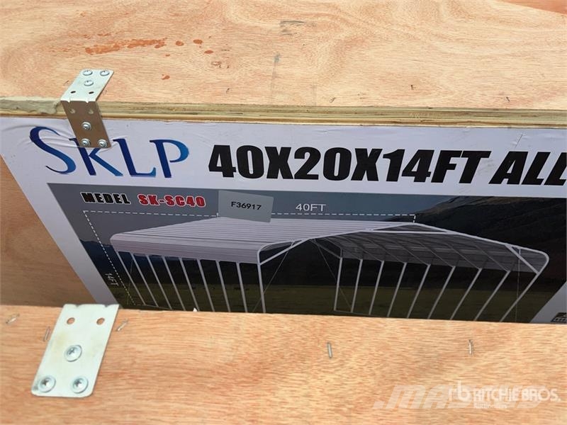  SKLP SK-SC40 20 ft x 40 ft All-Steel Carport (Unus 鋼架建築