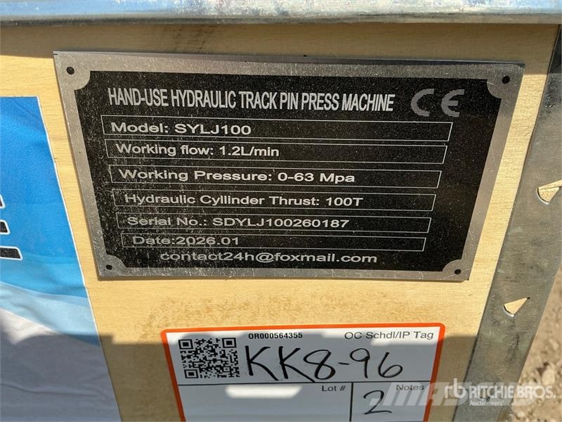  SKLP SK-SYLJ100 Hand-Use Hydraulic Track Pin Press 기타 부품  