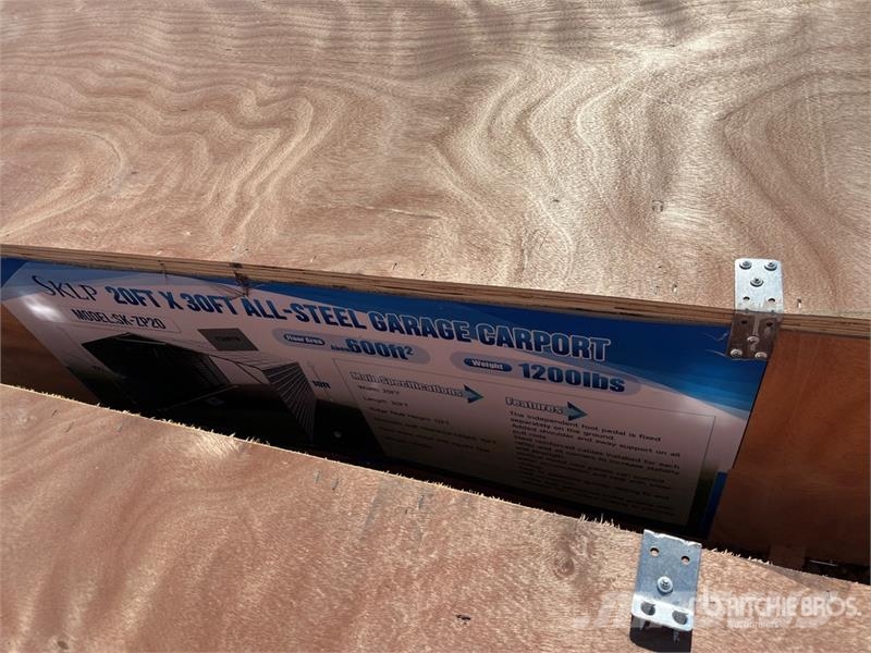  SKLP SK-ZP20 20 ft x 30 ft All-Steel Enclosed Carp المباني الإطار الصلب