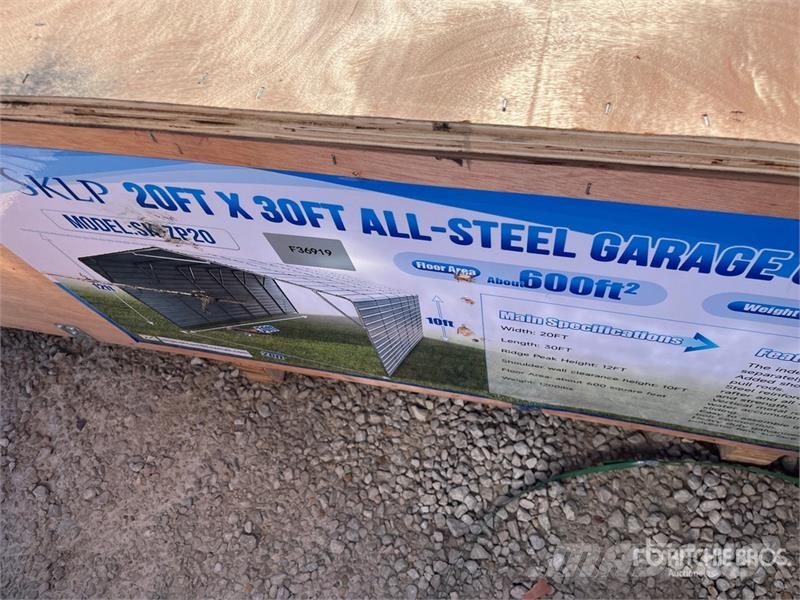 SKLP SK-ZP20 20 ft x 30 ft All-Steel Enclosed Carp Сталеві каркасні будівлі