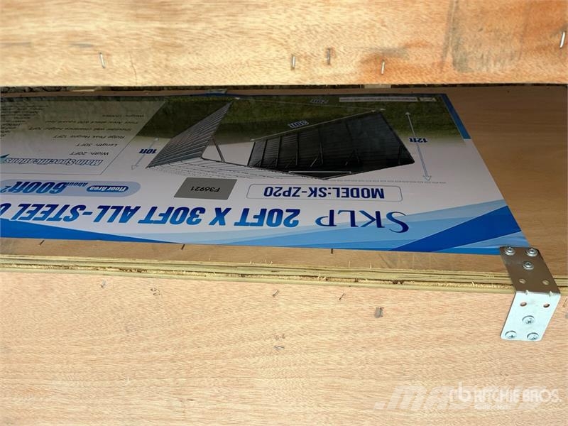  SKLP SK-ZP20 20 ft x 30 ft All-Steel Enclosed Carp 鋼架建築