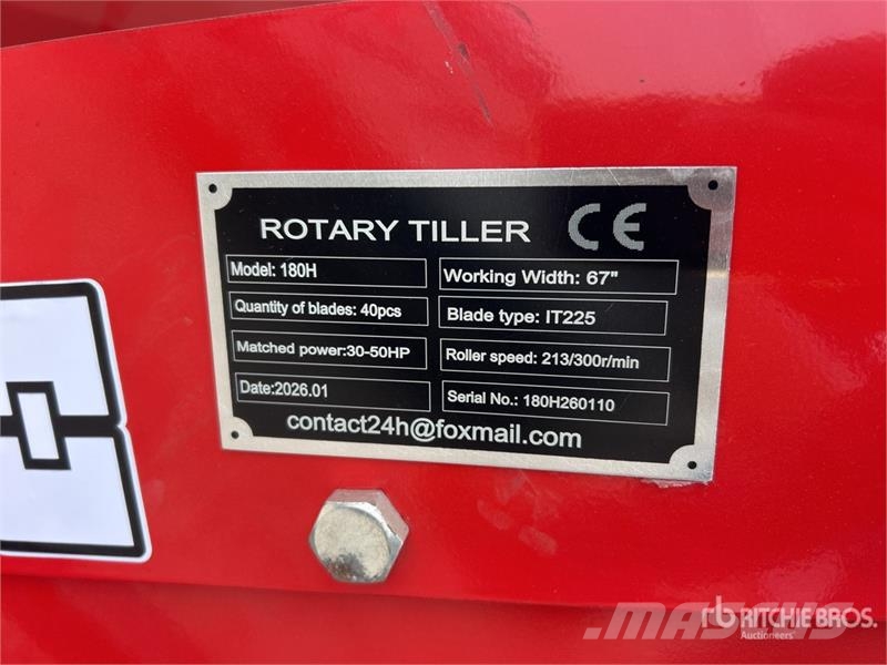 SKLP SK180 Rototiller (Unused) Randaalid/mullafreesid