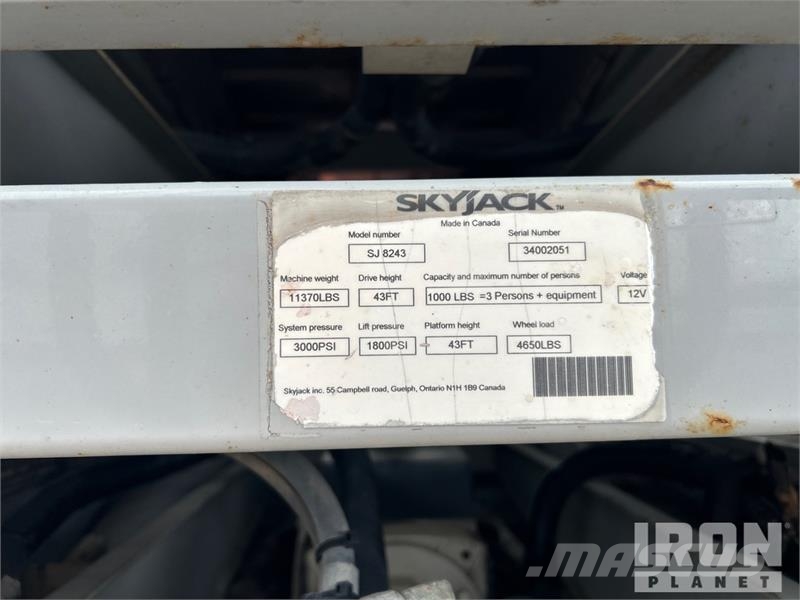 SkyJack SJ8243 Saxlifte