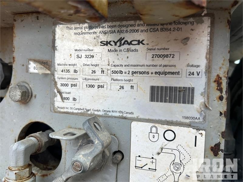 SkyJack SJIII3226 Elevadores de tesoura