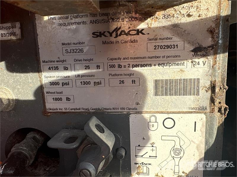 SkyJack SJIII3226 Electric Scissor Lift 剪式升降機