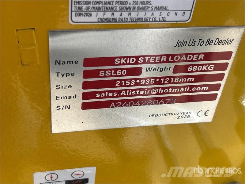 SSL60 Mini Compact Track Loader (Unused) Skid steer loaders