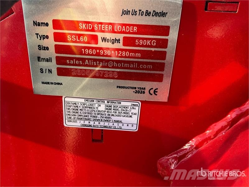 SSL60-RED Mini Compact Track Loader (Unused) Schrankladers