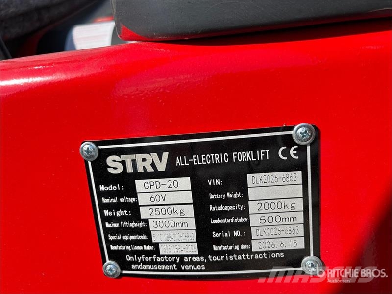 STARVOX CPD-20 4400 lb Electric Forklift (Unused) Empilhadores eléctricos