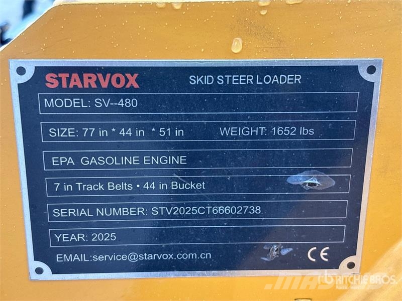 STARVOX SV-480 Mini Compact Track Loader (Unused) Kompaktrakodók