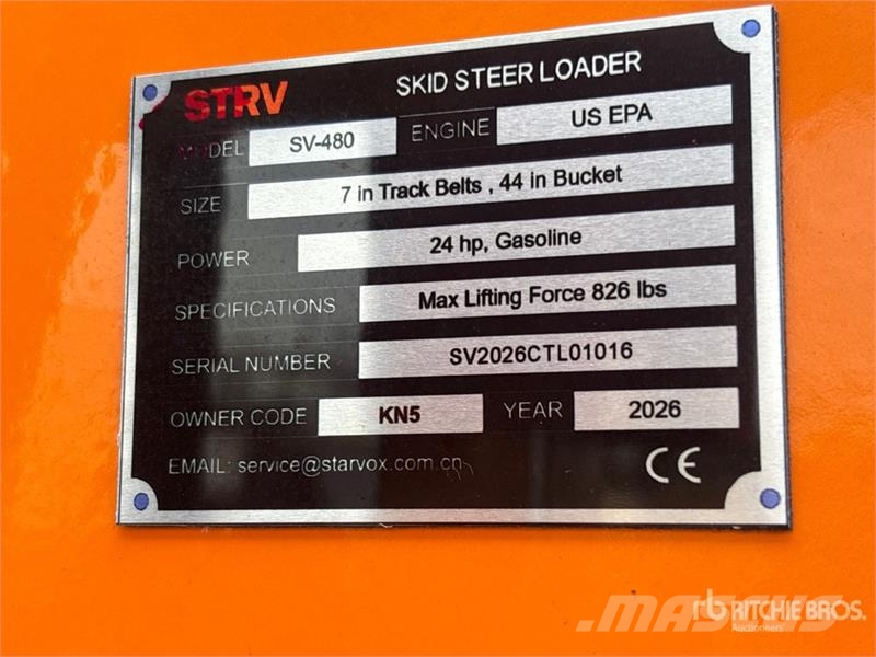 STARVOX SV-480 Mini Compact Track Loader (Unused) Міні-навантажувачі