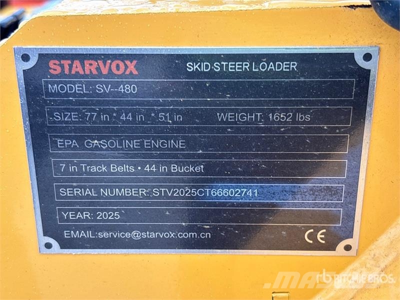 STARVOX SV-480 Mini Compact Track Loader (Unused) Kompaktrakodók