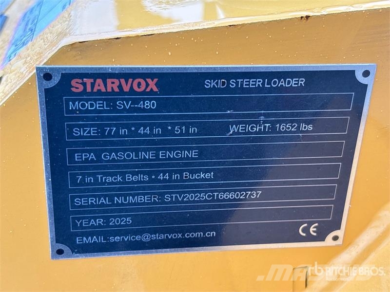 STARVOX SV-480 Mini Compact Track Loader (Unused) Kompaktrakodók