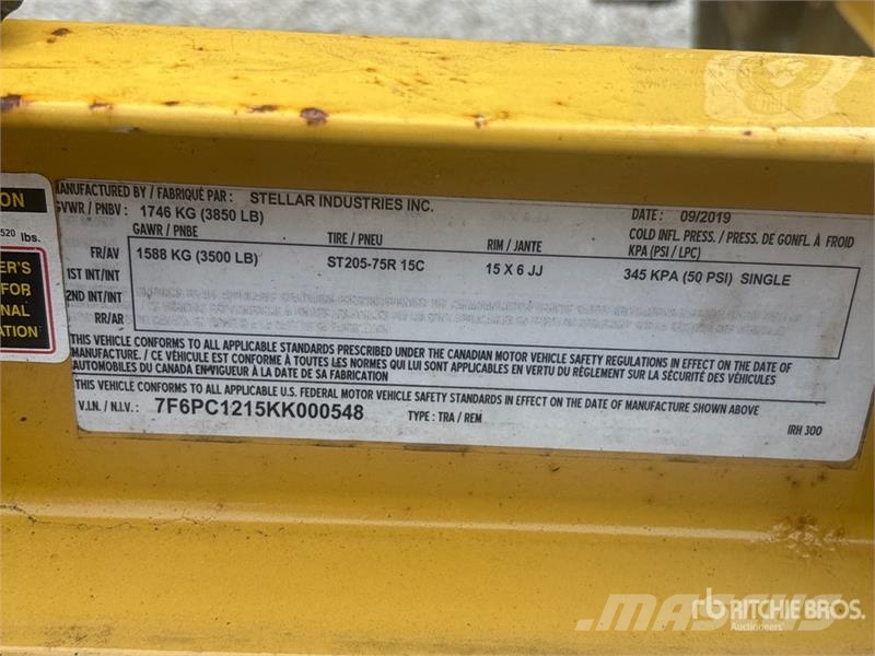 Stellar Industries IRH 300 S/A (1) Reel Trailer Alte remorci