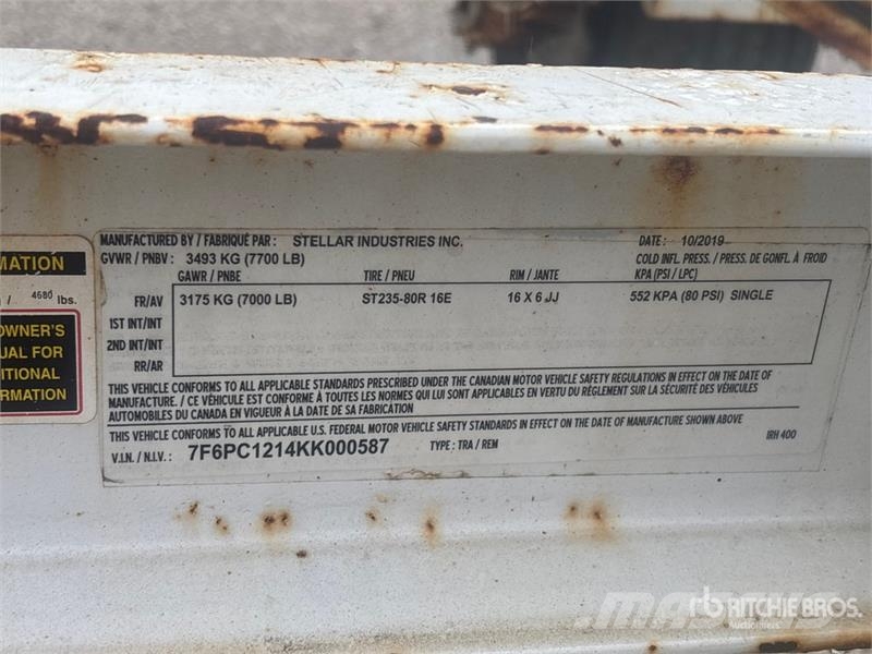 Stellar Industries IRH 400 S/A (1) Reel Trailer Alte remorci