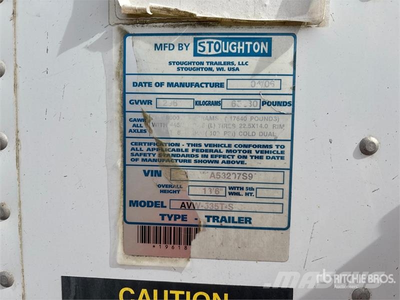 Stoughton AVW-535T-S-C-AR Sanduk prikolice