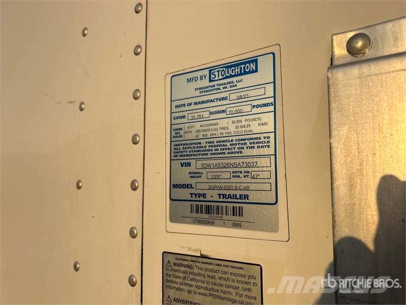 Stoughton ZGPVW-535T مقطورات ذات هيكل صندوقي