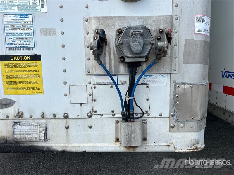 Stoughton ZGPVW-535T-S-C-AR 53 ft x 102 in T/A Van Trailer مقطورات ذات هيكل صندوقي