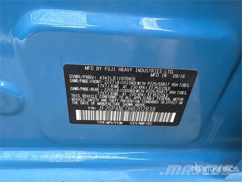 Subaru Crosstrek AWD SUV 汽车