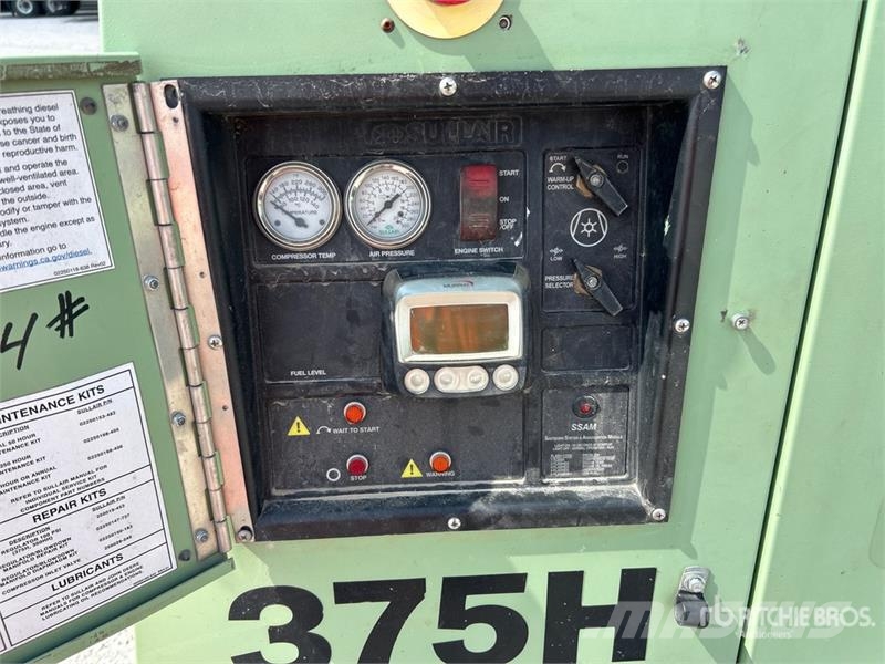 Sullair 375H DPQ JD3 375 cfm Mobile Air Compressor Compresoras